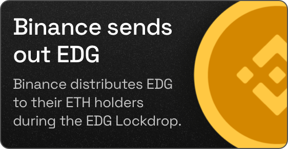 Binance distributed Codg to their ETH holding users of lockdrop timeframe.